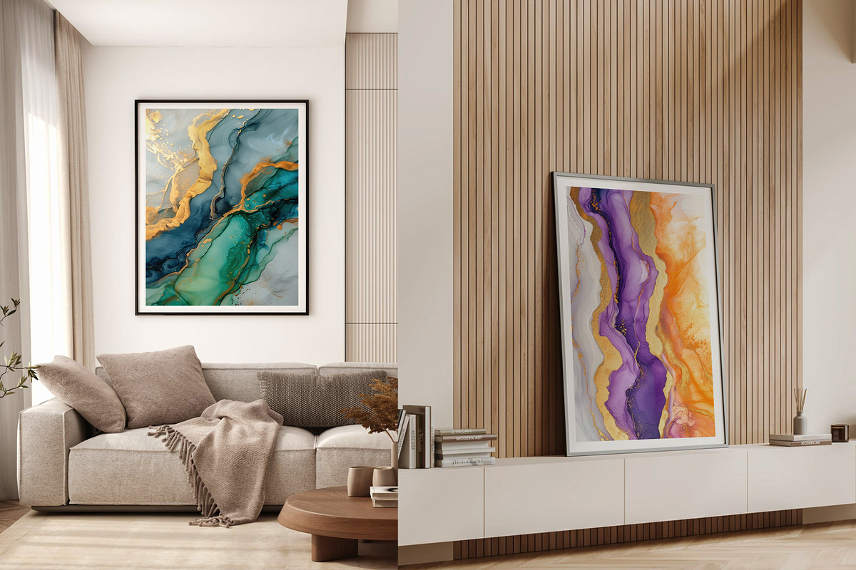 Abstract Alcohol Ink Art Collection, a Texture Graphic by O m N i  Studio (Photo 2 of 21)