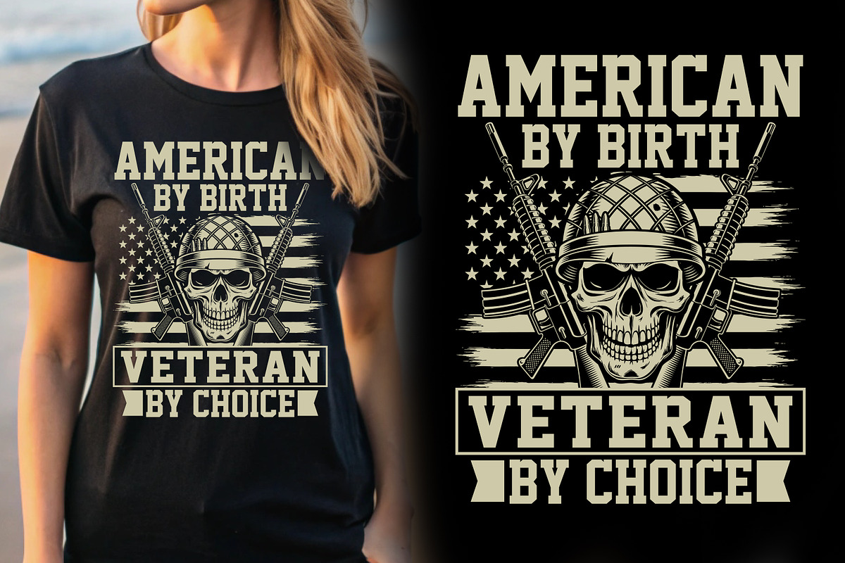 Veteran T-shirt Design, a Graphic by Crafts Bundle (Photo 1 of 2)