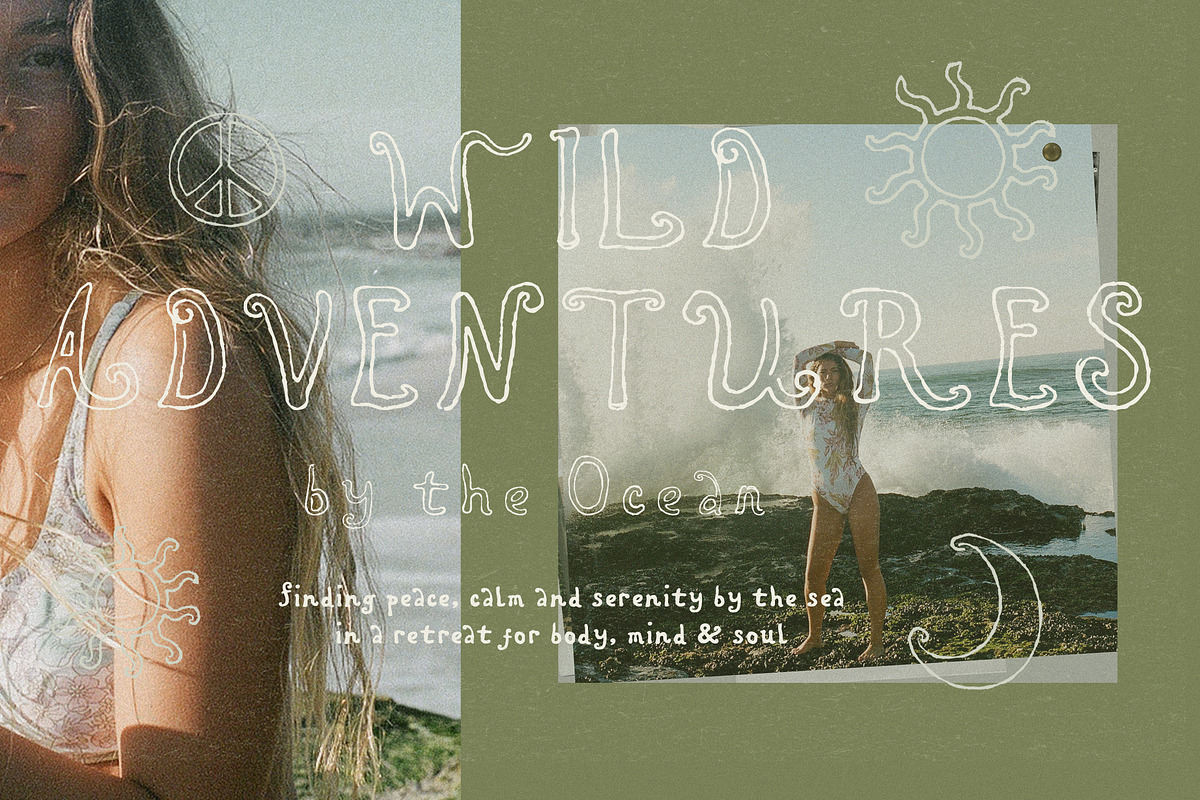 Hand Lettered Retro Outline Font, a Handwritten Font by Laras Wonderland (Photo 10 of 12)