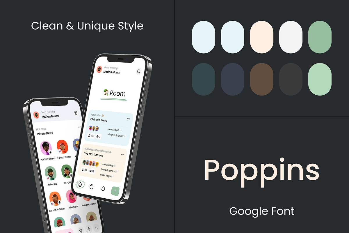 Social Audio App UI Kit, an App Template by Trung (Photo 4 of 8)