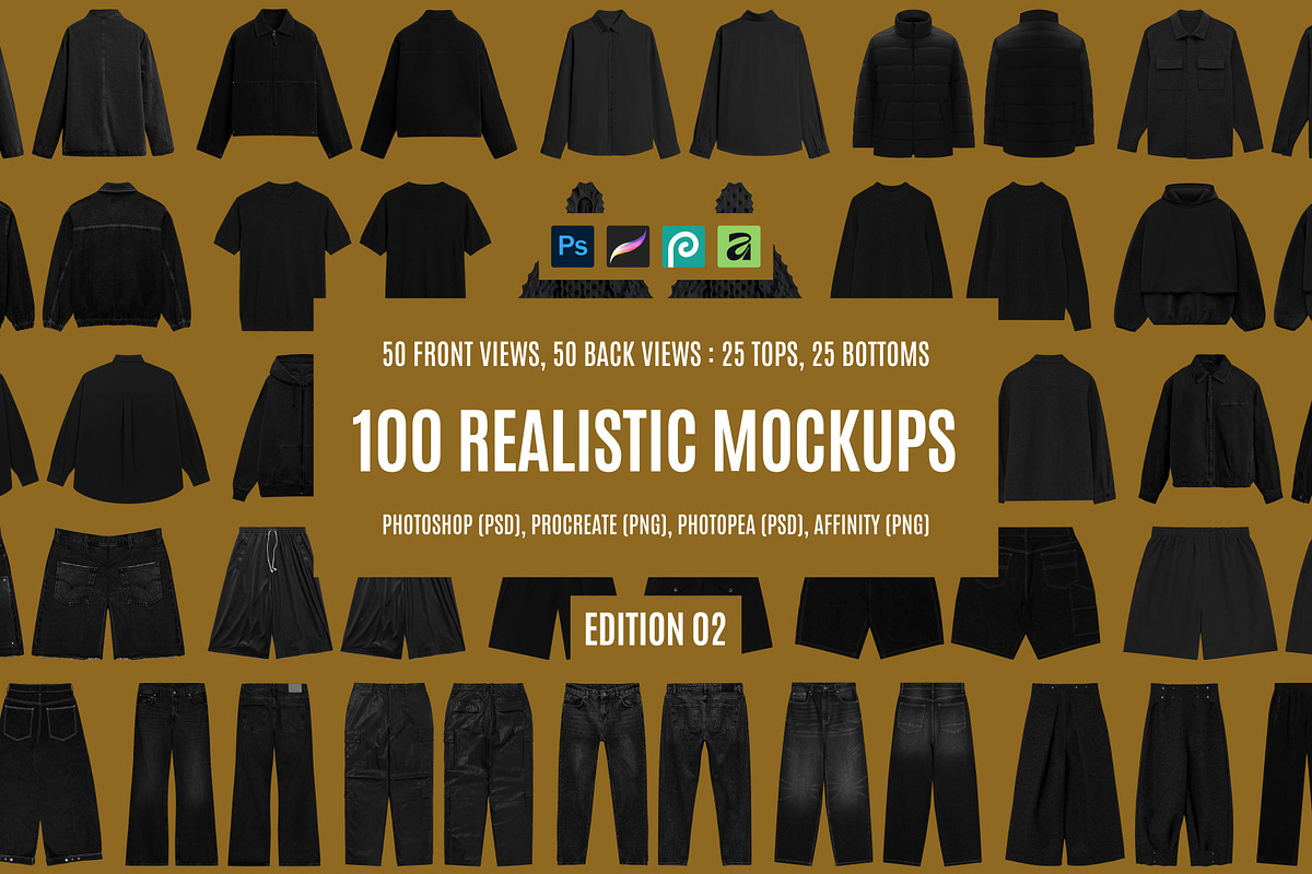 100 Streetwear Mockup Bundle, a Shirt Mockup by AtelierDuVow (Photo 1 of 10)