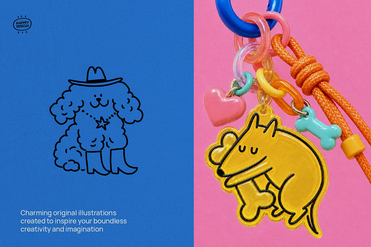 Hand Drawn Doodle Dog, an Animal Illustration by happpydesign (Photo 3 of 10)