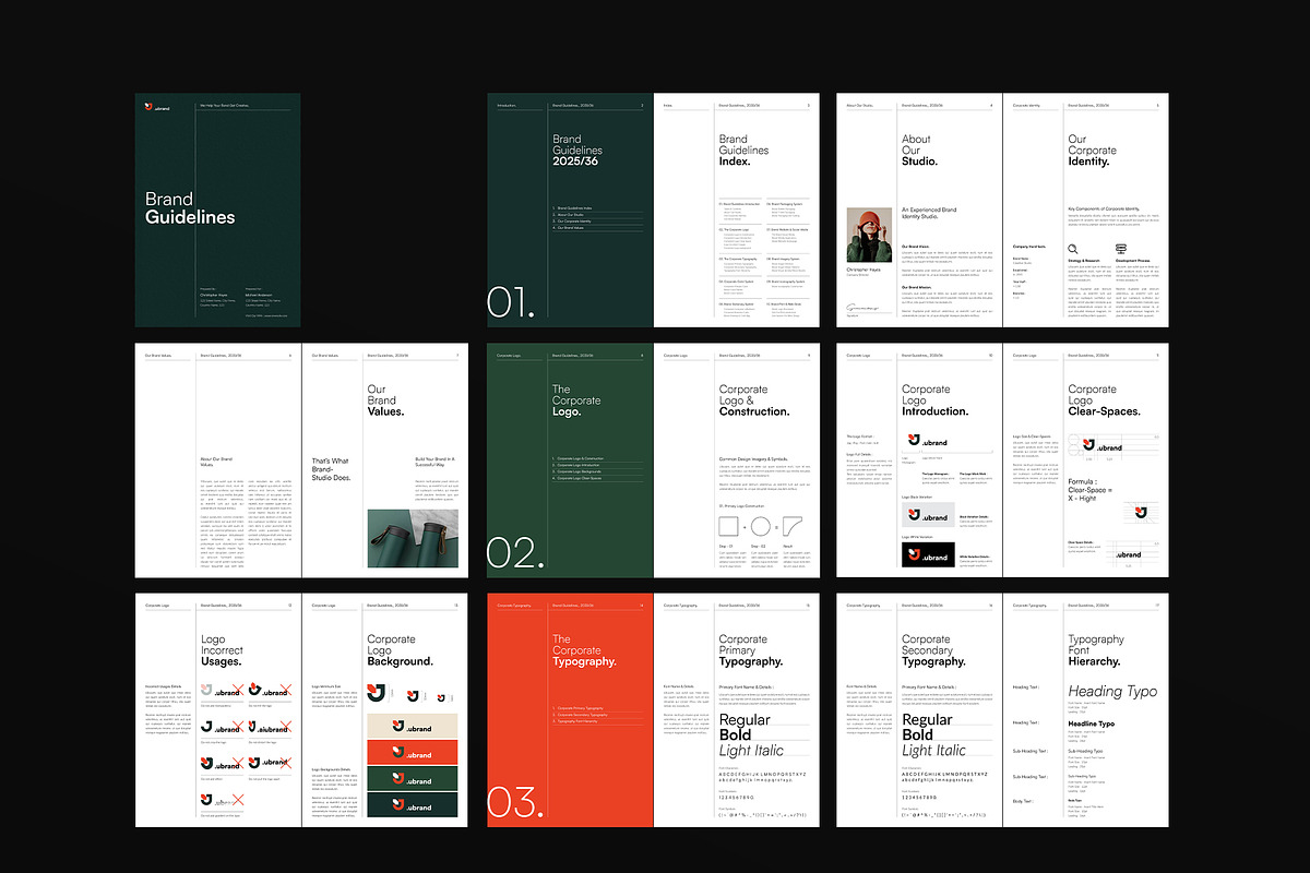 Brand Guidelines Template, a Brochure Template by DesignCrest (Photo 16 of 18)