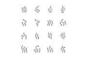 Smoke Line Icons, an Outline Icon by Nadiinko (Thumbnail 2 of 2)