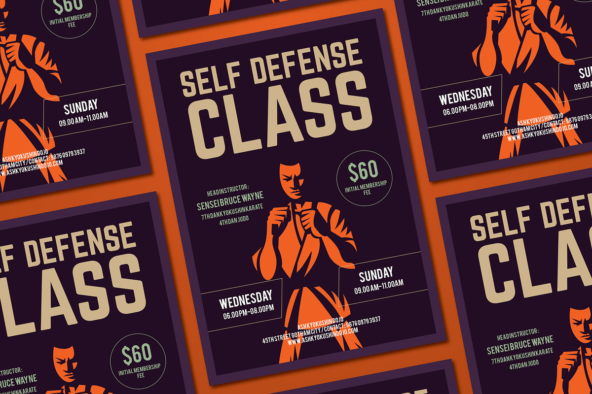 Self Defense Class Flyer, a Flyer Template by ashenterprise (Photo 2 of 2)