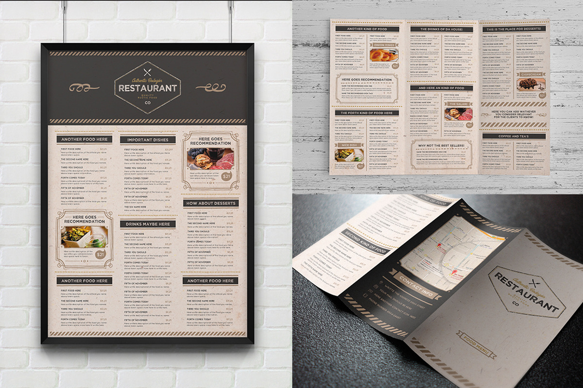 The Rustic Menu, a Brochure Template by Luuqas Design (Photo 4 of 11)