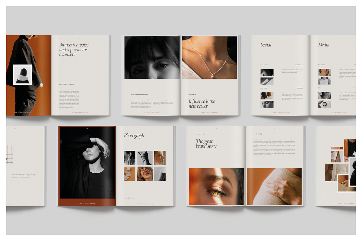 TWELVE Brand Book Guidelines, a Magazine Template by Arif Tri Ananta (Photo 8 of 14)