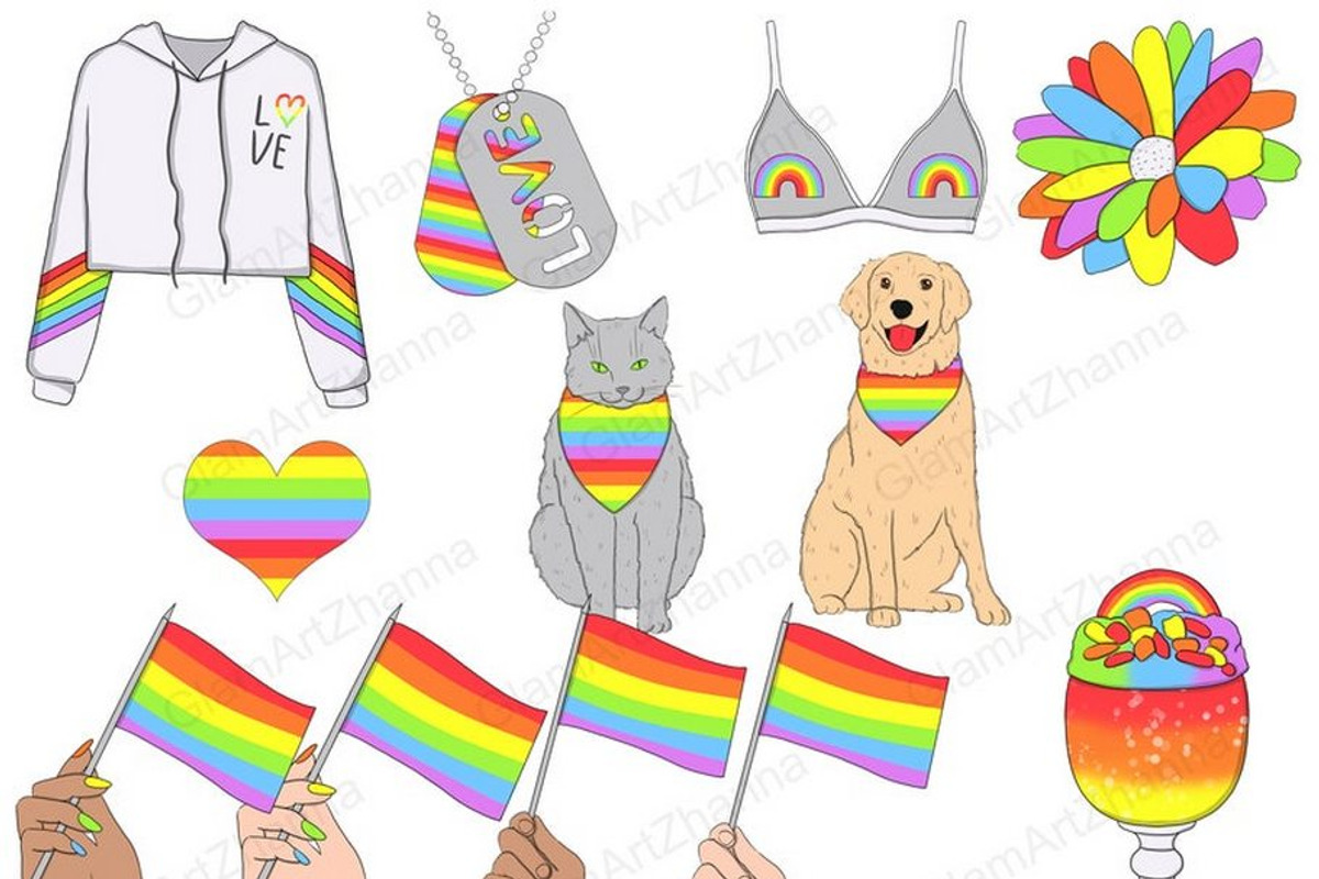 Pride Clipart, an Object Illustration by GlamArtZhanna (Photo 3 of 3)