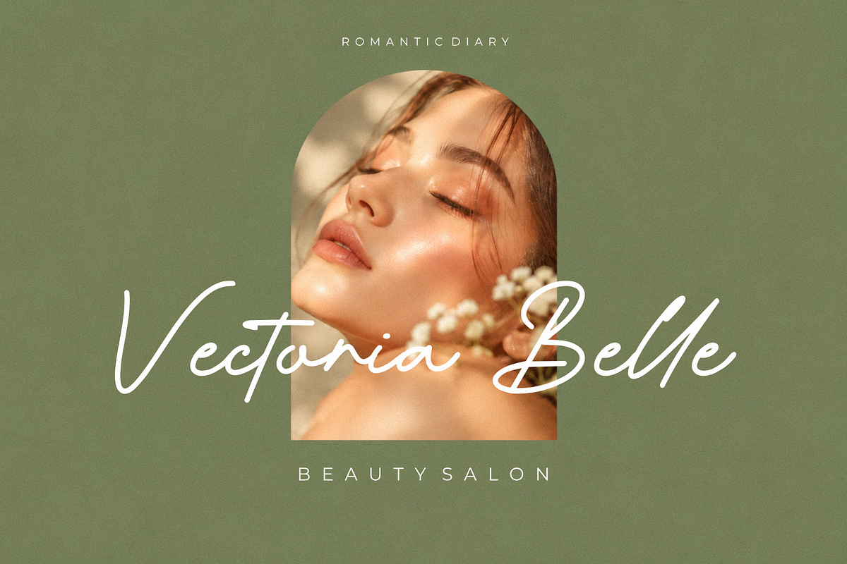 Romantic Diary - Signature Font, a Handwritten Font by figuree studio (Photo 4 of 10)