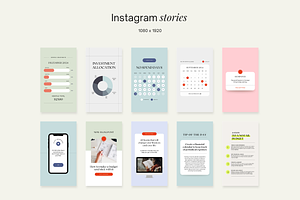 Financial Coach Instagram Pack Canva