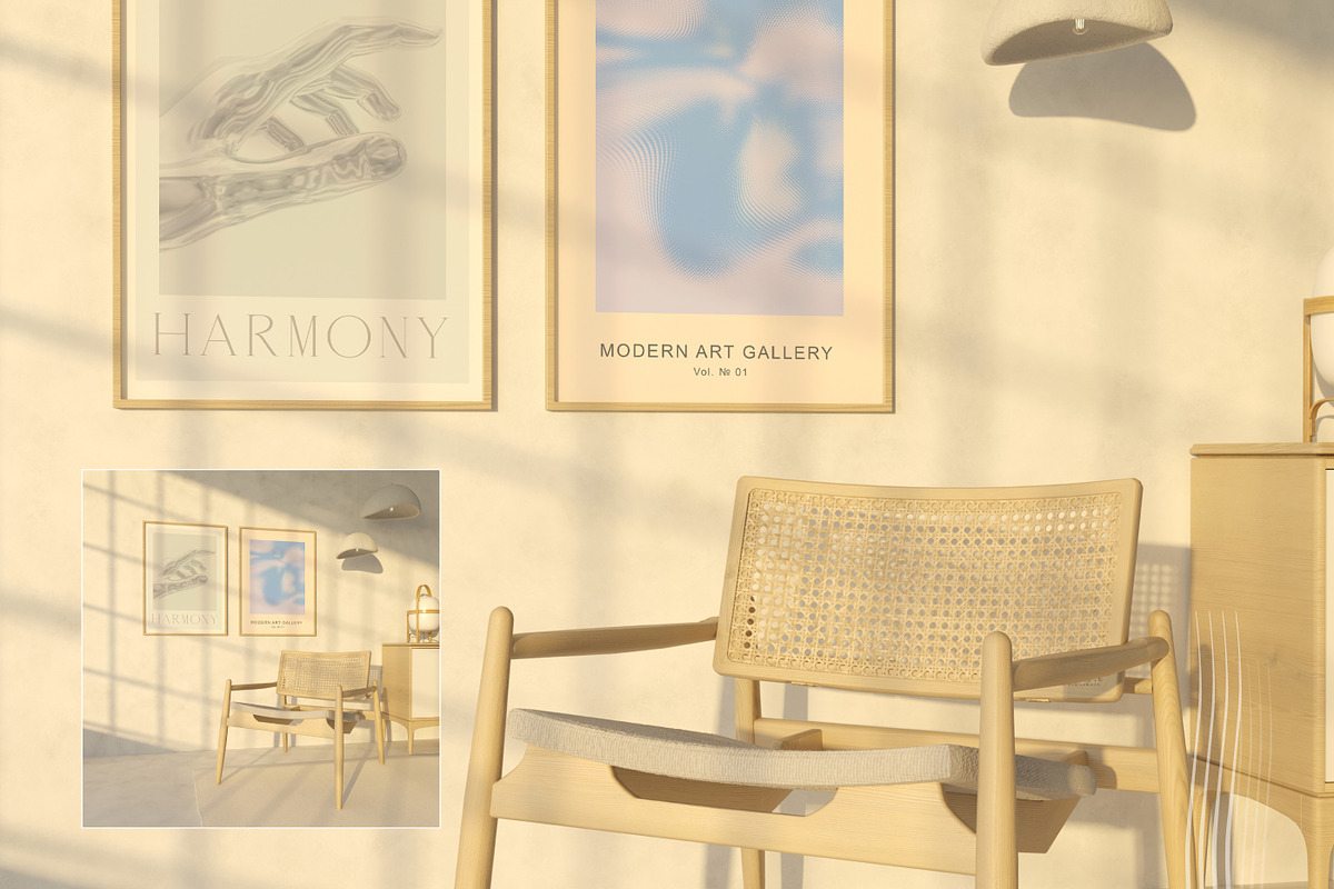 QUENTE | Interior Frame Mockup, a Household Mockup by yuliyuri.studio (Photo 4 of 8)
