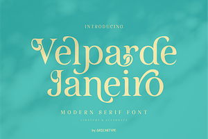 Velparde Janeiro - Modern Serif Font, a Serif Font by Artchitype Studio