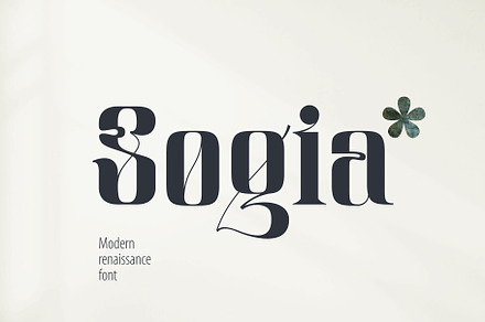 Sogia modern renaissance font, a Serif Font by kaer_shop