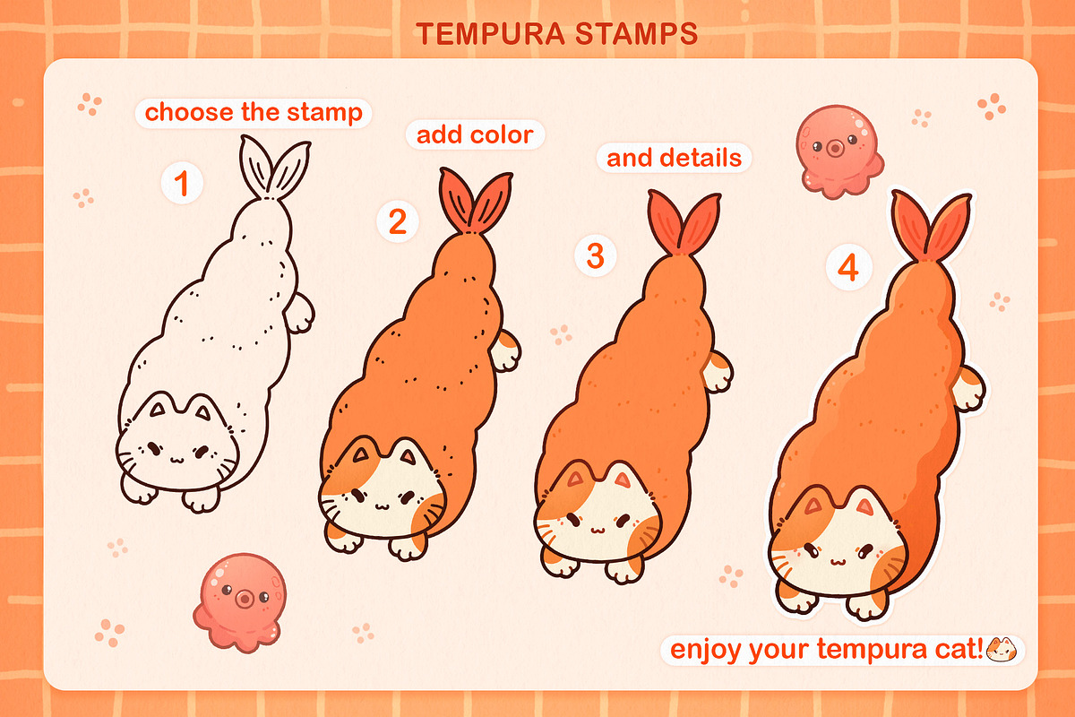 Procreate Brushes Anime, Cute Stamps, a Food Illustration by InkPrintsTattoo (Photo 5 of 7)