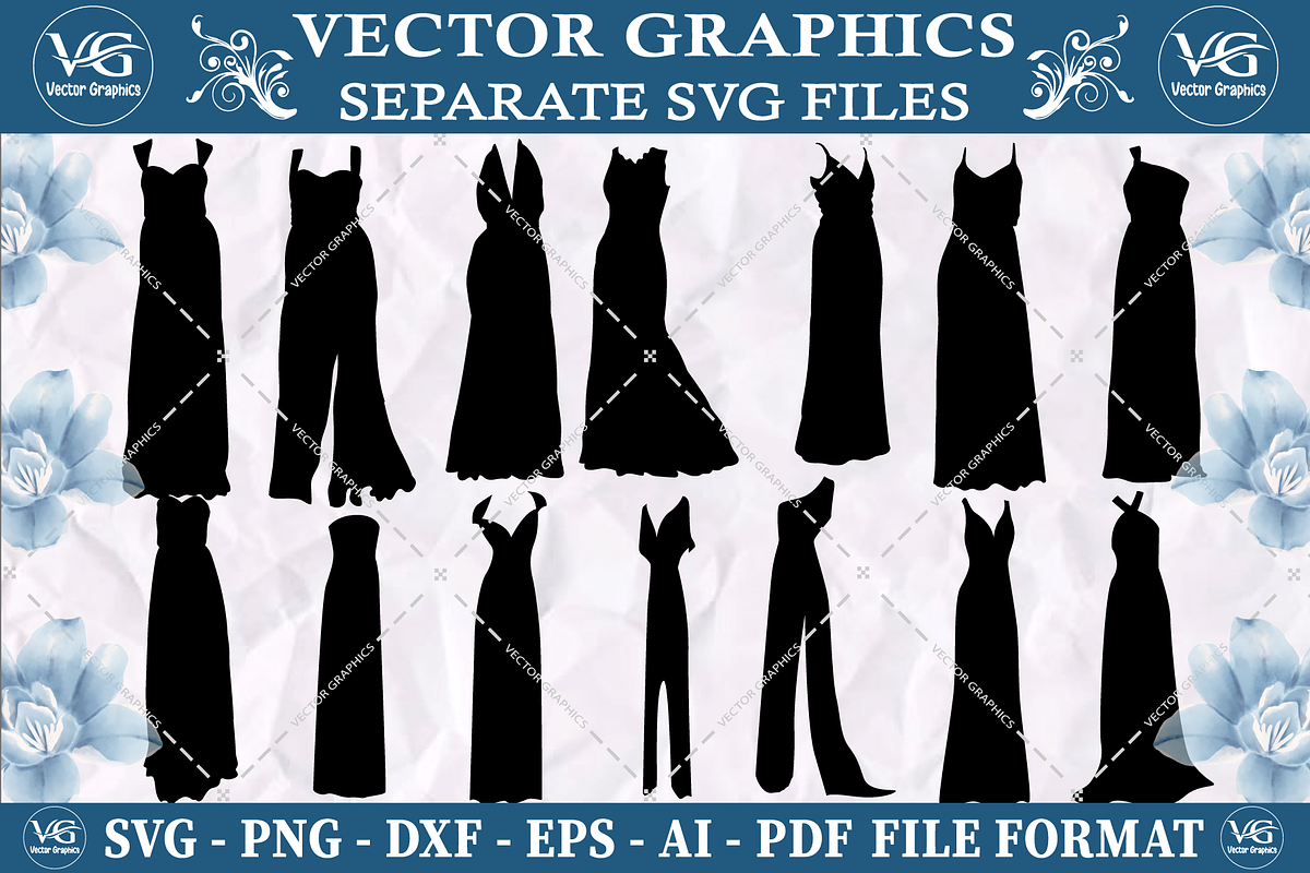 Wedding Dress  svg design bundle, an Object Graphic by Vector Graphics