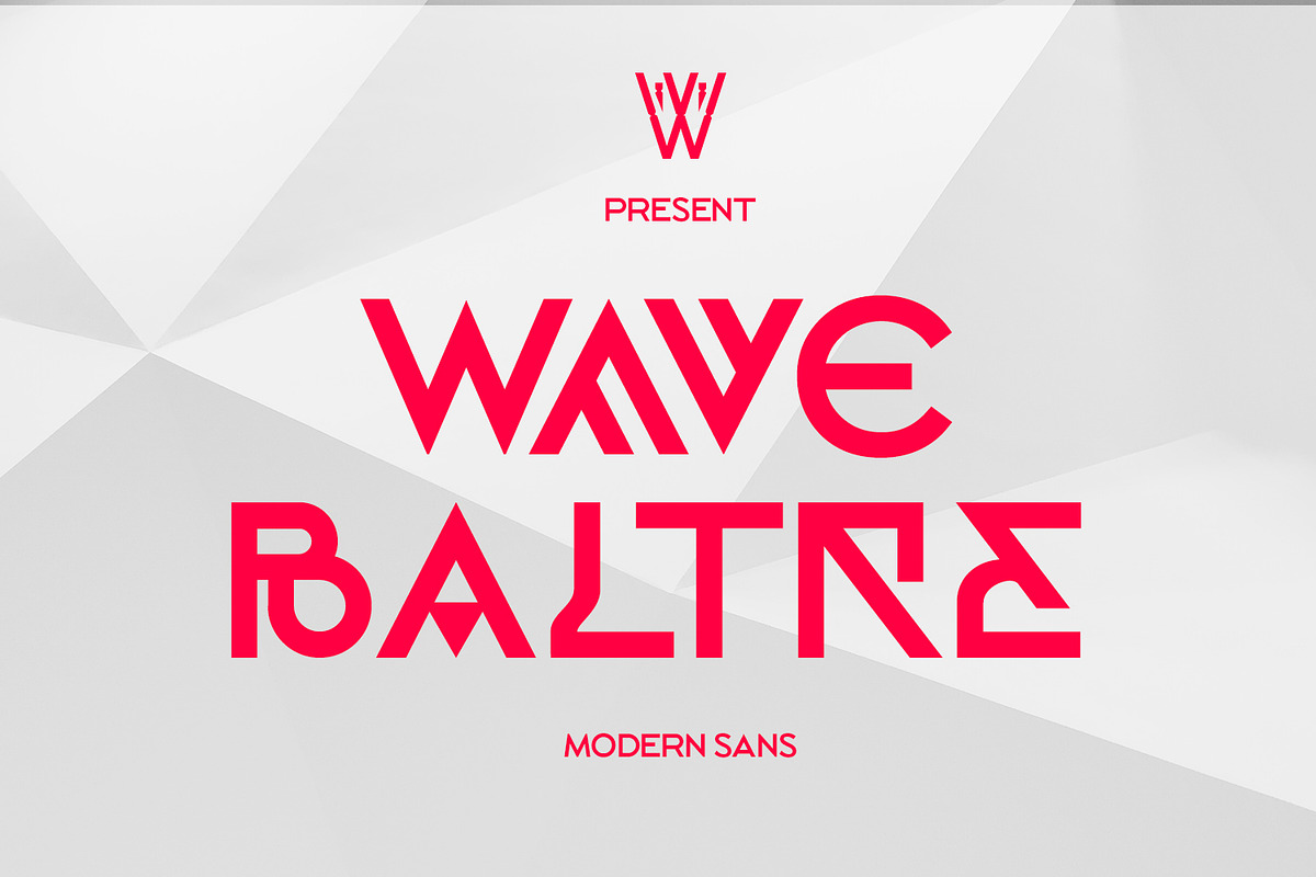 Wave Baltre Font | Modern Futuristic, a Sans Serif Font by WhymoreArt (Photo 1 of 9)