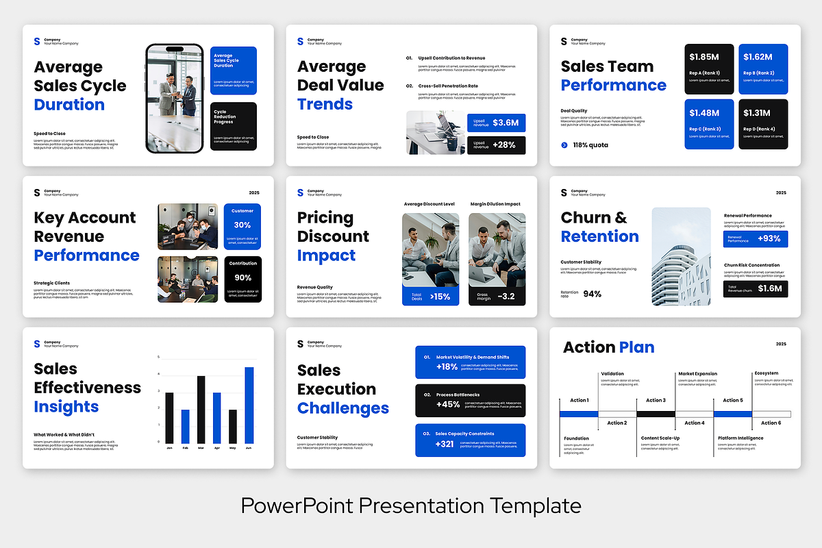 Sales Performance Deck Powerpoint, a Presentation Template by Sixtemp (Photo 3 of 3)