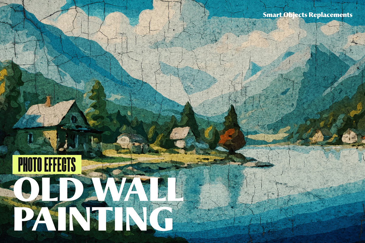 Old Wall Painting Photo Effect, a Layer Style Add-On by dokudokunomi (Photo 1 of 5)