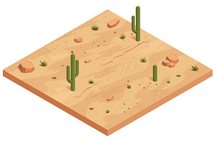 Desert stones and plants mega set, a Texture Illustration by Golden Sikorka