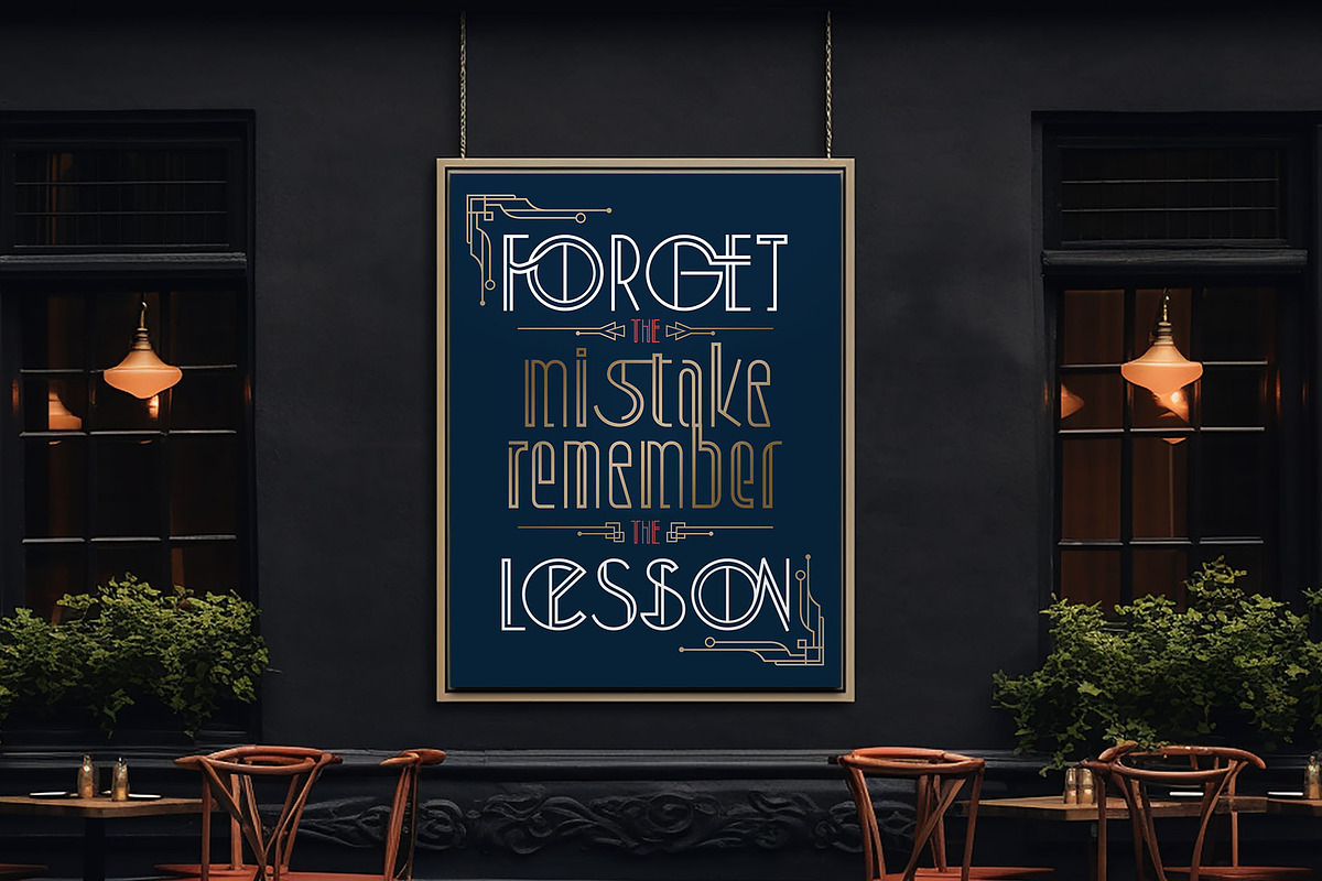 Art Decory Typeface, a Sans Serif Font by alit design (Photo 12 of 17)