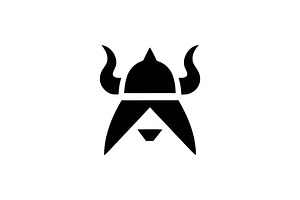 Viking Helmet Logo Norse Warrior, a Branding & Logo Template by Vectorium Studio