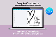 Minimalist Wedding Invitation Canva, an Invitation Template by M9 Design (Thumbnail 4 of 5)