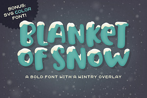 Blanket of Snow Font, a Font by Denise Chandler