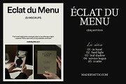 Eclat du Menu : Mockup Collection, an Advertising Mockup by Made by Attic (Thumbnail 1 of 3)