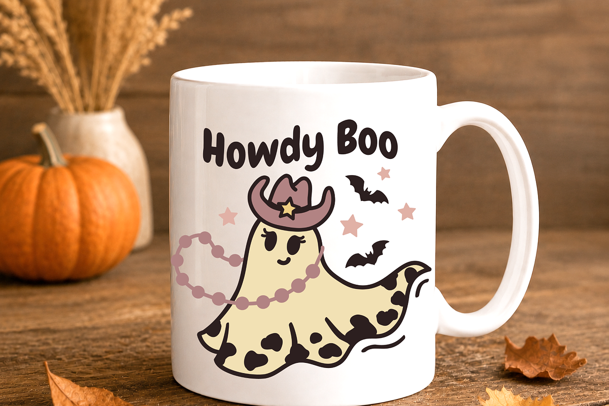 Cowgirl Ghost SVG Western Howdy Boo, an Object Graphic by TanchaArt (Photo 6 of 9)