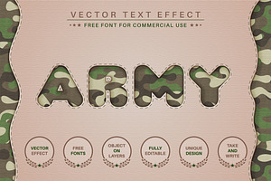 Military - Editable Text Effect