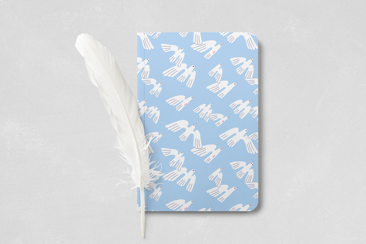 Flying birds seamless patterns set, an Animal Illustration by Good Studio (Photo 6 of 10)