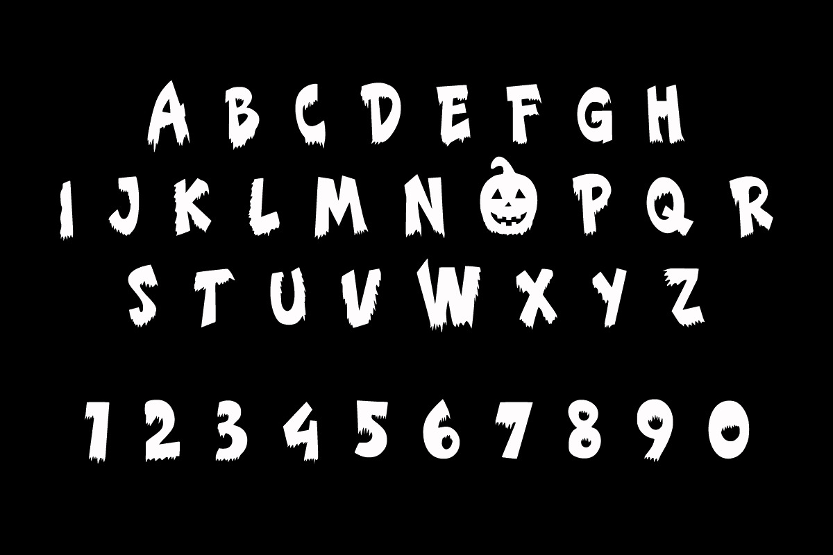 Halloween Autumn, a Blackletter Font by Fourteen Letter (Photo 5 of 7)