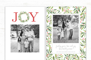 Christmas Card Template Bundle