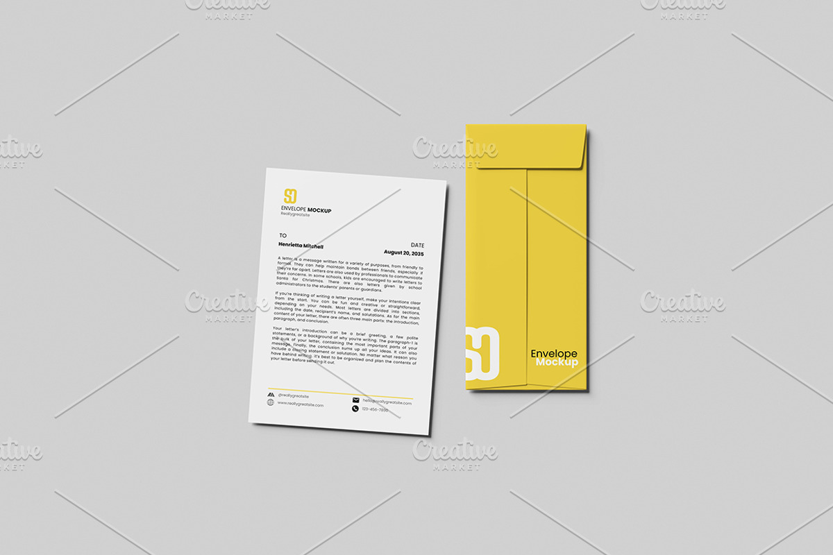 Envelope Identity Presentation, an Advertising Mockup by Gatamotion (Photo 5 of 5)