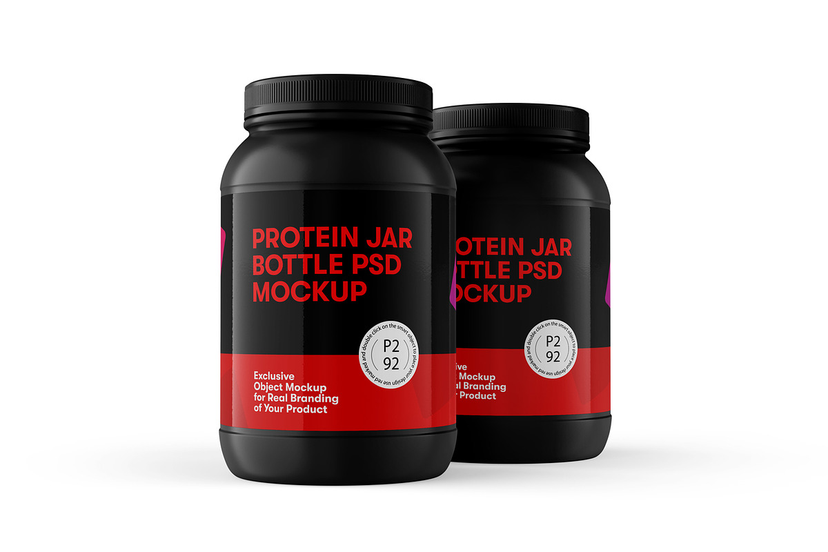 Protein Jar Bottle Mockup, a Cups & Container Mockup by Ram Studio (Photo 8 of 17)