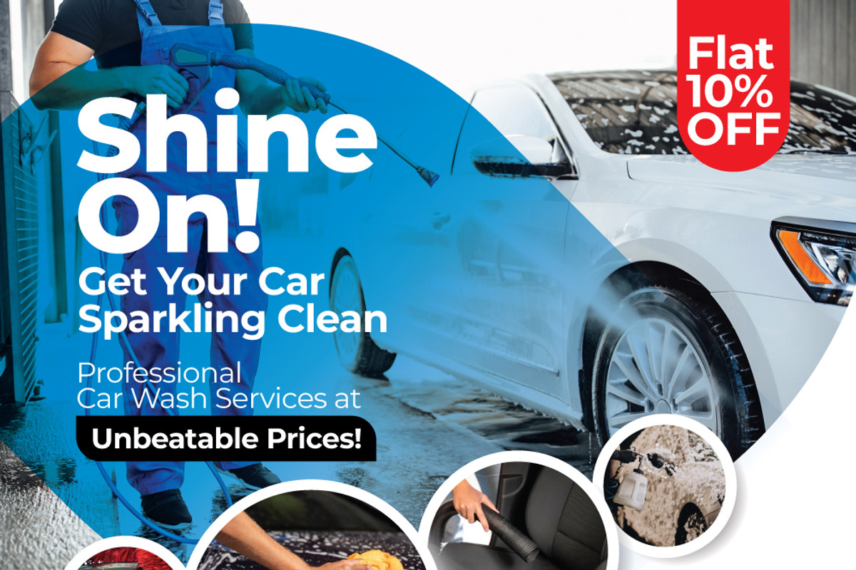 Car Wash Flyer Template, a Flyer Template by Design'sTRIBE (Photo 3 of 4)