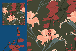 20EPS/jpg Seamless Floral Pattern