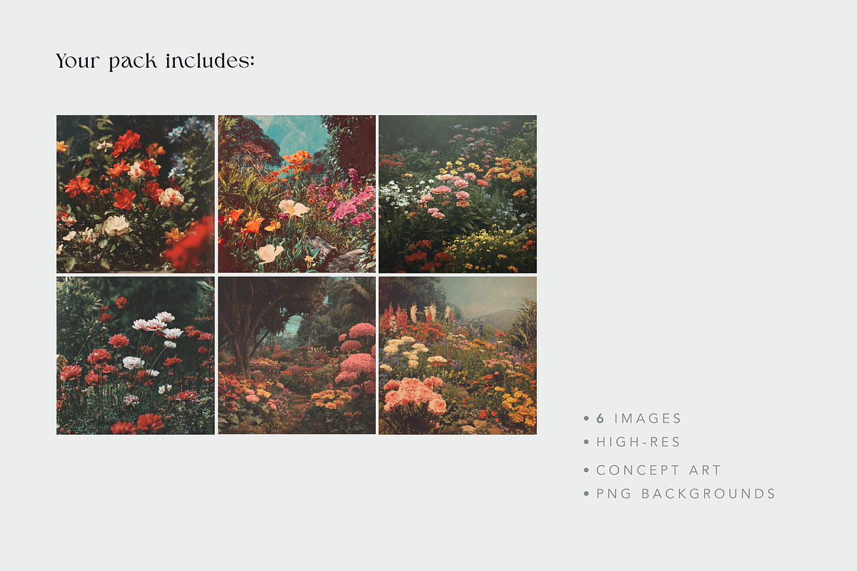 Retro Style Garden, a Nature Photo by Typedreams.site (Photo 3 of 3)
