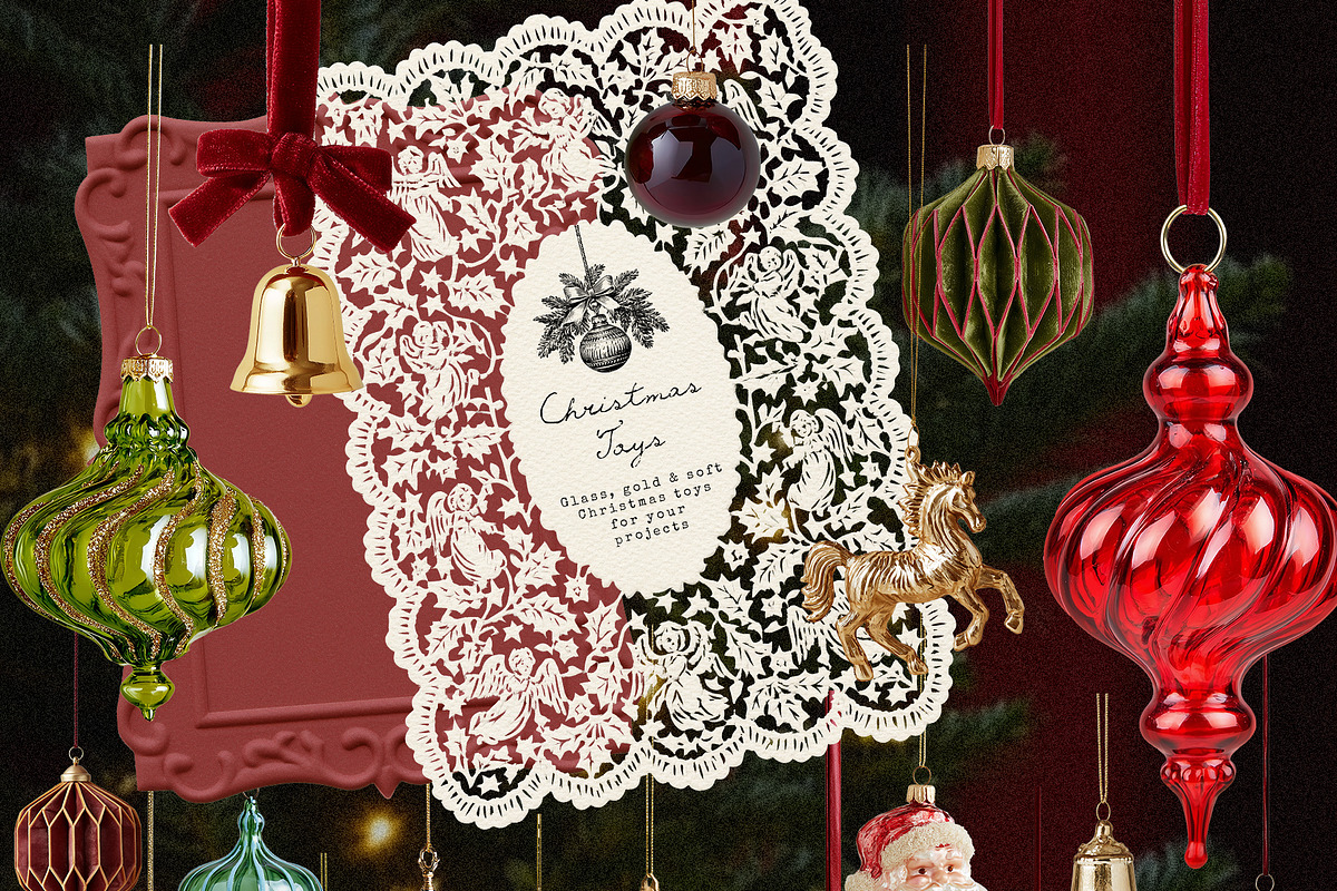 Christmas Collage & illustrations, an Object Graphic by Pamyatka Shop (Photo 5 of 15)