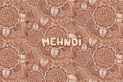 20 Indian mehndy style elements, a Pattern Graphic by Art of Sun (Thumbnail 4 of 7)