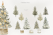 Modern Christmas Watercolor, an Animal Illustration by Cat In Colour (Thumbnail 8 of 14)