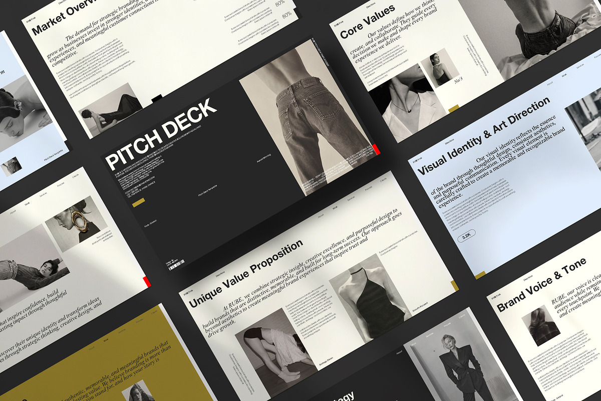 RUBE - Pitch Deck Presentation, a Presentation Template by CreativexGenius (Photo 2 of 10)