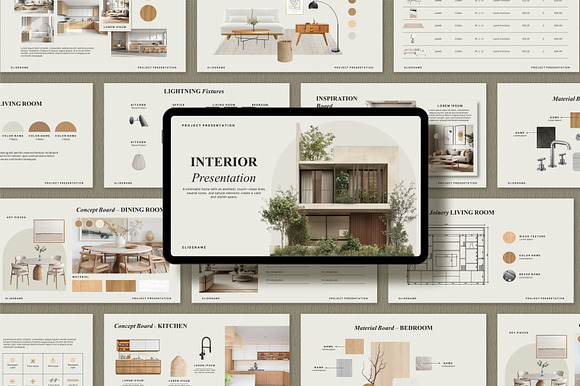 Clean Interior Design Presentation preview 7