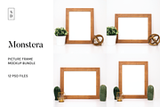 Frame Mockup Bundle - Monstera, a Household Mockup by Saguaro Digital (Thumbnail 1 of 9)