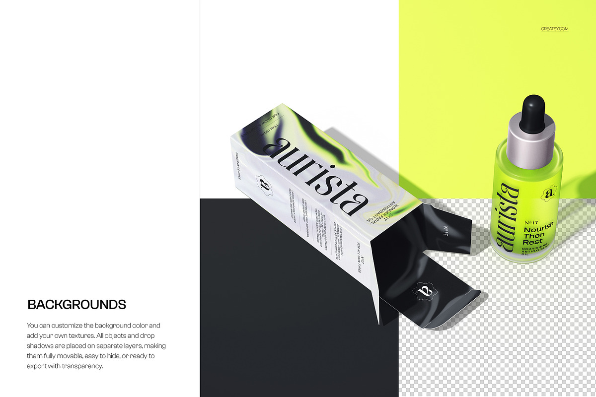 Dropper Bottle Carton mockup, a Merchandise Mockup by creatsy5 (Photo 7 of 8)