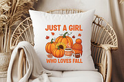 Just a Girl Who Loves Fall Halloween, an Illustration by Libby Wishes (Thumbnail 5 of 6)