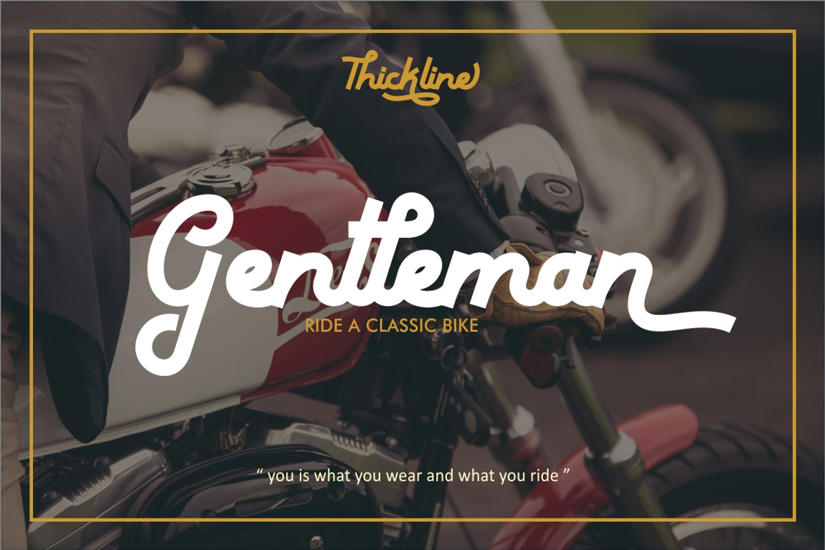 Thickline - Classic Bold Font, a Handwritten Font by PutraCetol Studio (Photo 10 of 16)