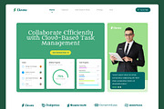 Task Management Web Landing Page, a Landing Page Template by UICreative (Thumbnail 3 of 4)