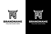 Letters TN or NT Bull Logo, a Branding & Logo Template by Pray Art Design Studio (Thumbnail 1 of 2)