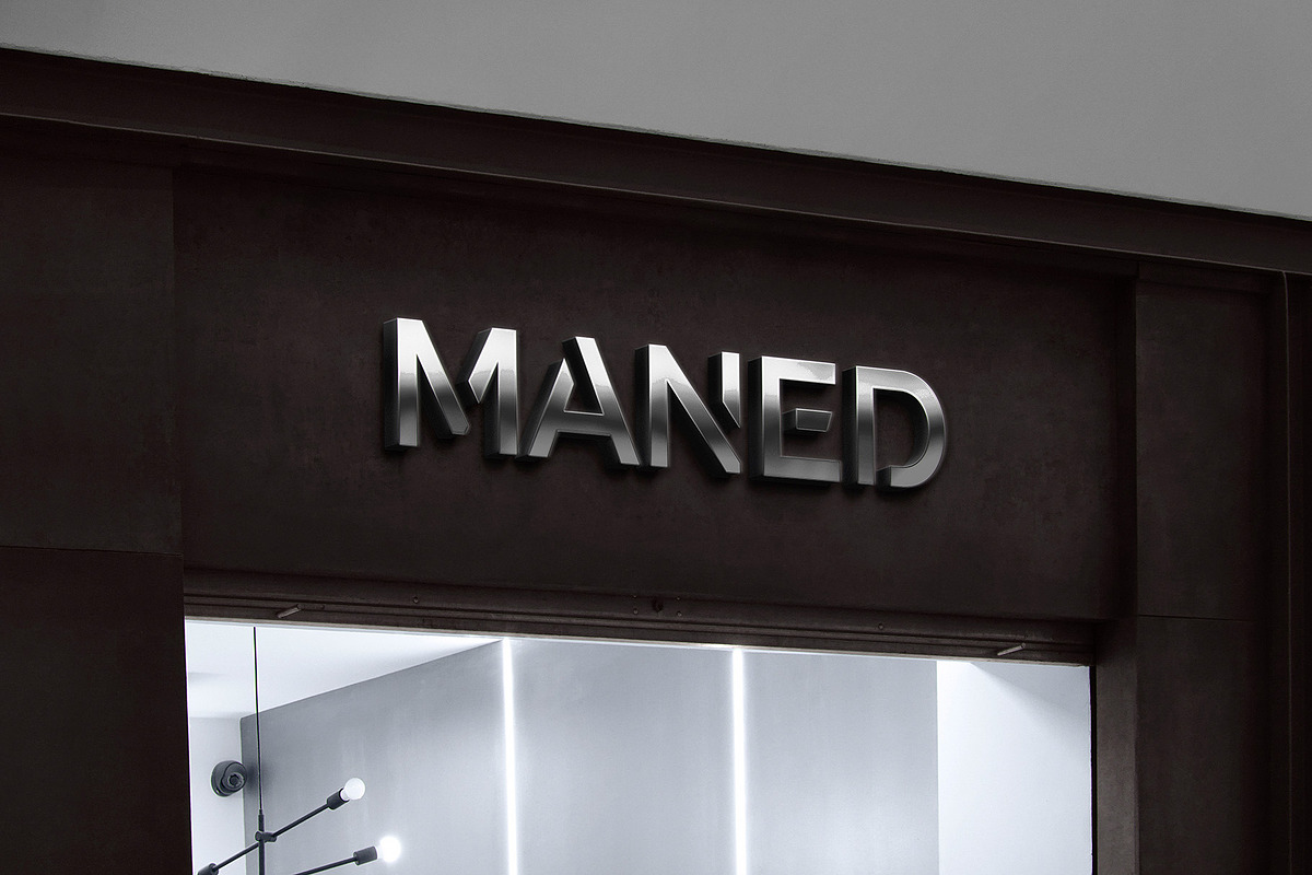 Logo Mockup Black Storefront 3D Sign, a Product Mockup by Asylab (Photo 3 of 5)